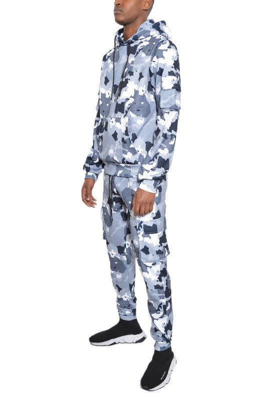 Premium Full Camo Cotton Hoodie Sweat Set - Perfect for Outdoor Adventures New Era Fashion LLc