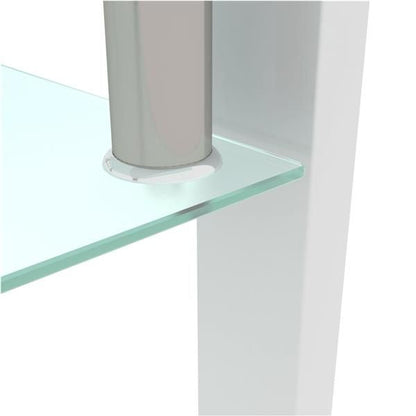 White Coffee Table, Clear Coffee Table, Modern Side Center Tables for Living Room, Living Room Furniture New Era Fashion LLc