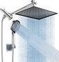 11.8 Inch Rain Shower Head with 6 Modes Handheld Water Spray High Pressure Showerhead Combo with 11 Inch Adjustable Extension Arm New Era Fashion LLc