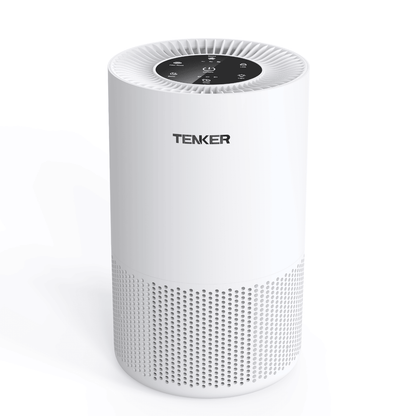 TENKER AP-6980 Air Purifier White US 1300ft² Large Rooms H13 Heap 3-Stage Filtration 3 Speeds 3 Timer w/Light Air Cleaner Machine New Era Fashion LLc
