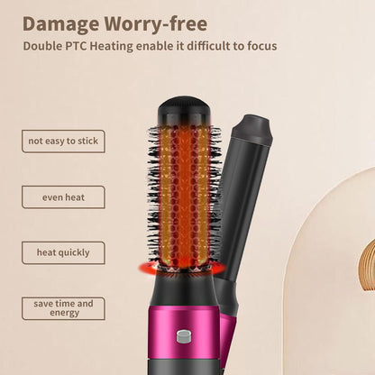 5 in 1 Hair Dryer Brush Kit, Blow Dryer Brush for Drying, Straightening, Volumizing, Curling and Styling Hair - 1000W - Gold New Era Fashion LLc