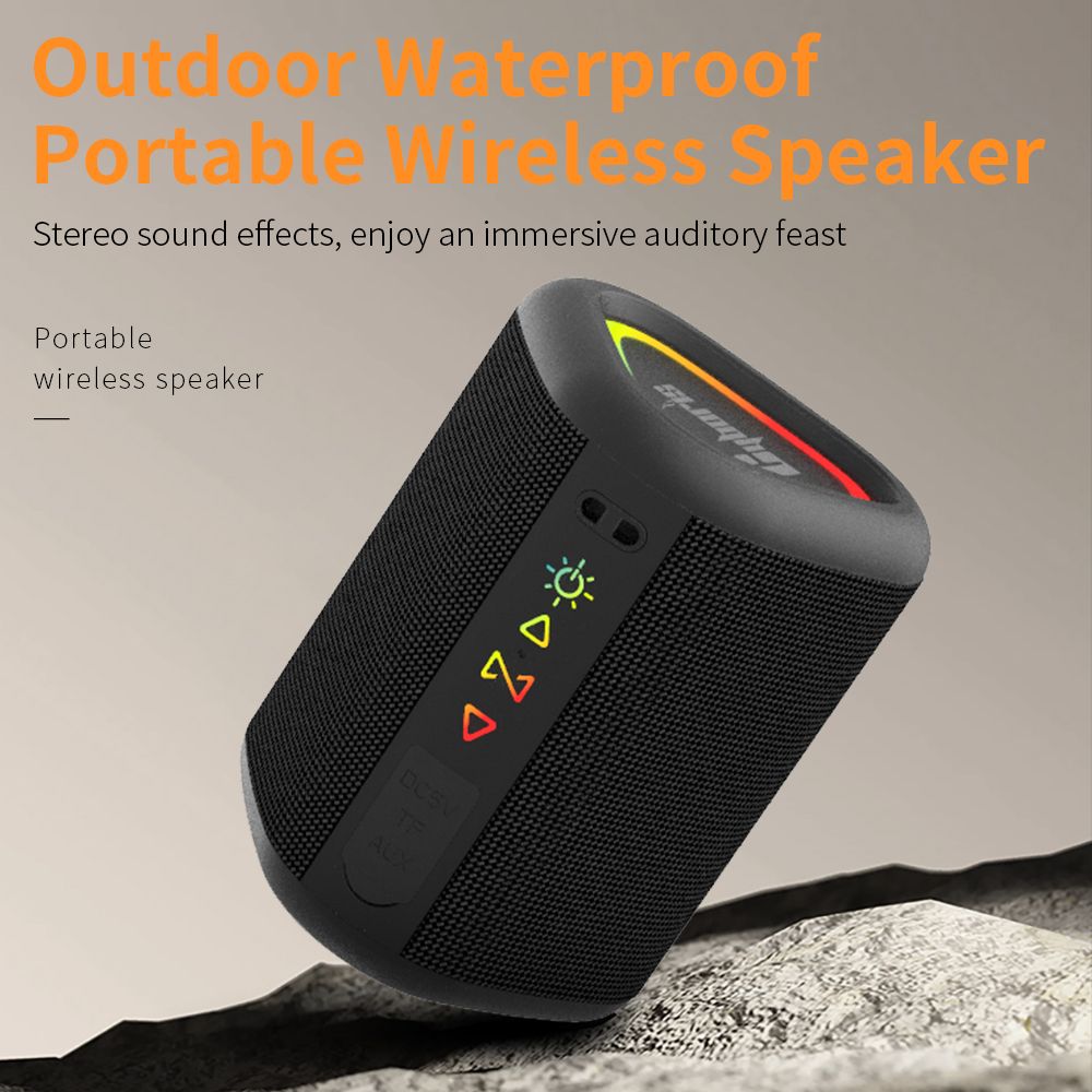 Cyboris S1 High Quality Portable Mini Waterproof Bluetooth Speaker, Wireless V5.4 Outdoor TWS Stereo Sporting Speakers 15W Loud Stereo Soundbox New Era Fashion LLc