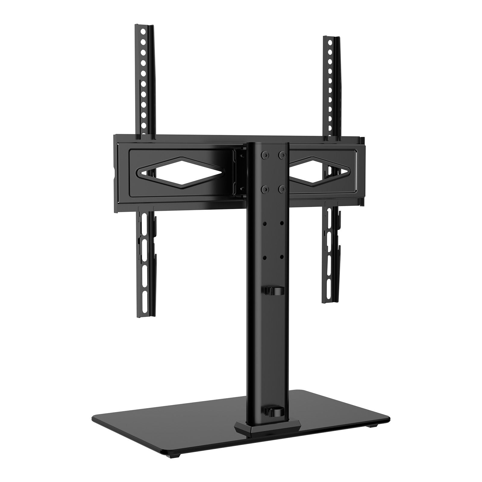 TV Stand Mount, Swivel Universal TV Stand for 32 to 55 inch TVs, Height Adjustable Portable Floor TV Stand with Tempered Glass Base for Bedroom, Living Room New Era Fashion LLc
