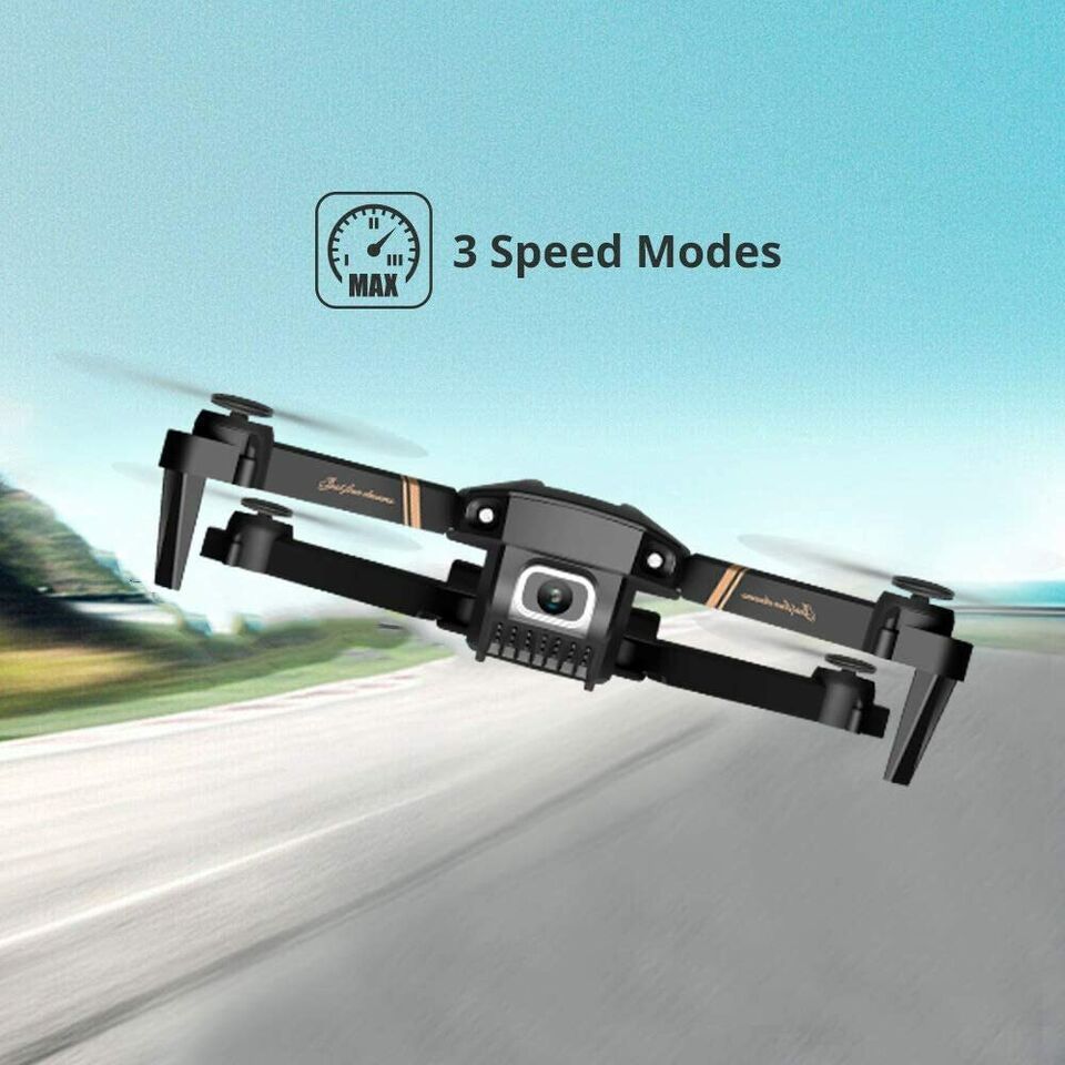 4DRC V4 Drone with 1080P HD Camera for Adults and Kids, Foldable Quadcopter with Wide Angle FPV Live Video, Trajectory Flight, App Control,Optical Flow, Altitude Hold and 2 Modular Batteries New Era Fashion LLc