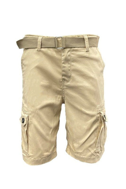 Weiv Mens Belted Cargo Shorts with Belt New Era Fashion LLc