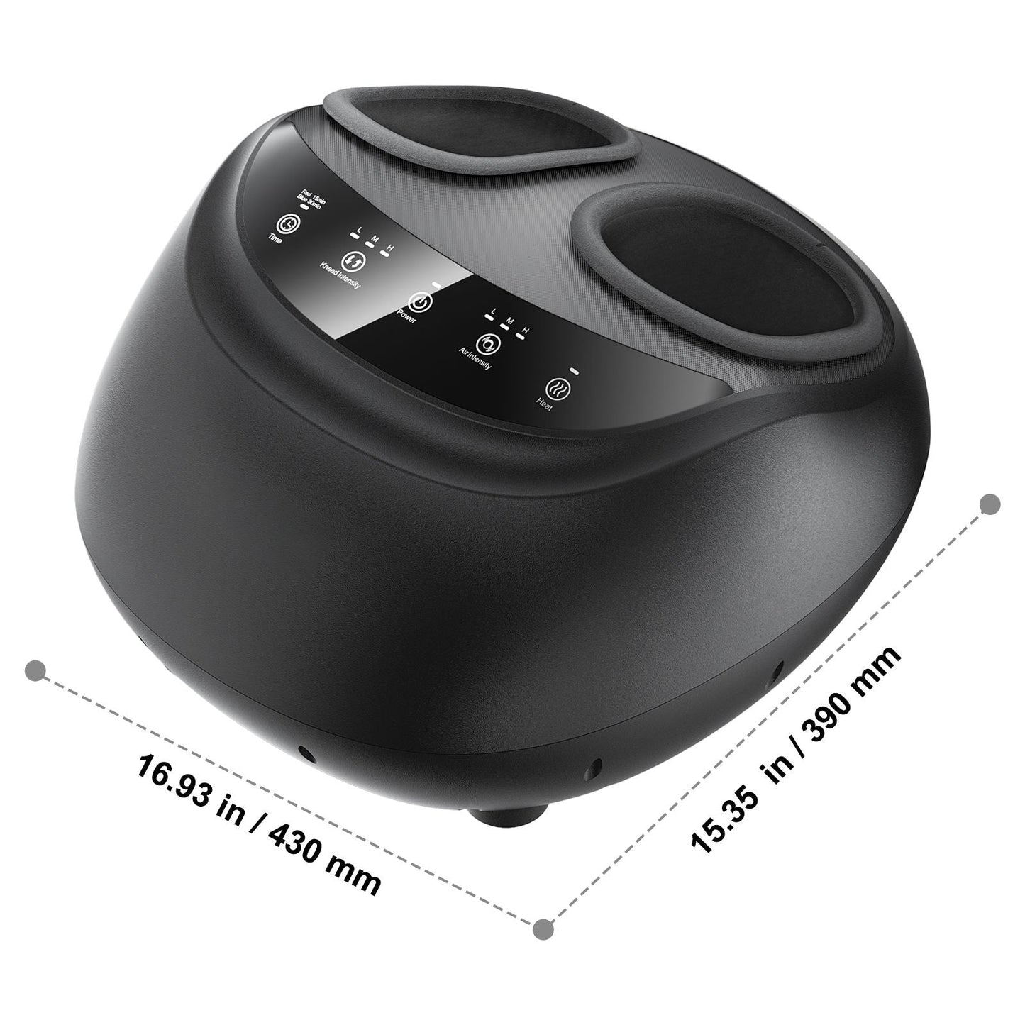 Foot Massager Machine with Heat, Deep-Kneading, Compression, and Shiatsu for Plantar Fasciitis, Neuropathy, Gifts for Men, Women - Fits up to Men Size 12 New Era Fashion LLc