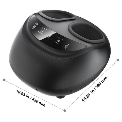 Foot Massager Machine with Heat, Deep-Kneading, Compression, and Shiatsu for Plantar Fasciitis, Neuropathy, Gifts for Men, Women - Fits up to Men Size 12 New Era Fashion LLc