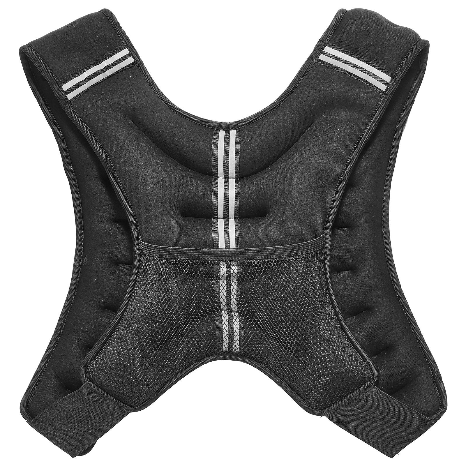 Weighted Vest, 16 lbs Weight Vest with Reflective Stripe, Adjustable Buckle Body Weight Vest for Men Women, Workout Equipment for Strength Training, Running, Jogging, Fitness, and Weight Loss New Era Fashion LLc