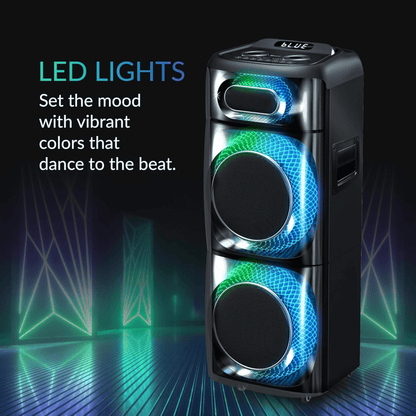 IQ Sound TorusFLEX 2x10-Inch Portable Bluetooth DJ Speaker New Era Fashion LLc