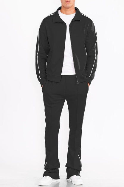 Men's Athletic Side Pipe Track Jacket for Performance and Style New Era Fashion LLc