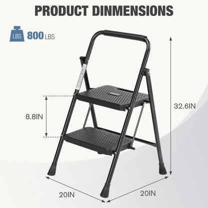 Household portable 3-layer step ladder, with safety buckle stable and safe New Era Fashion LLc