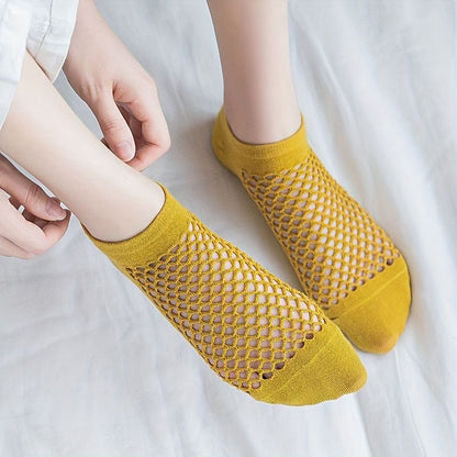 8Pairs Summer Thin No-Show Mesh Socks, Hollow Out Socks, Ankle Athletic Socks, Low Cut Breathable Running Sports Socks New Era Fashion LLc