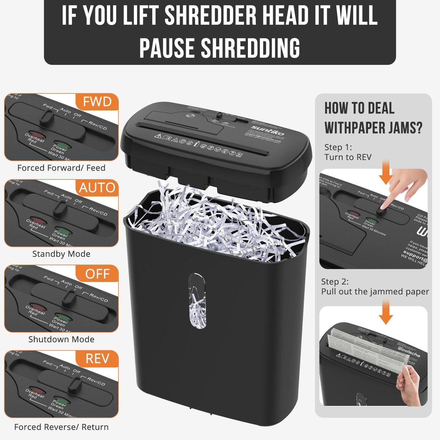 10-Sheet Strip Cut Paper Shredder, P-2 Security Level with 3.17-Gallon Basket, CD & Credit Card Shredder - Durable & Fast - Jam Proof System -ETL Certified Home Office Shredders(FBAShipping) New Era Fashion LLc