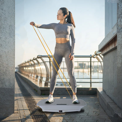 Silent Vibration Platform Crazy Fitness Massage 10-Frequency Weight Loss & Fat Burner Body Shaking Machine For Unisex Grey033 New Era Fashion LLc