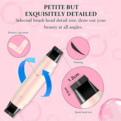 Winged Eyeliner Stamp Pen Dual Head Rotating Design, Quick-Dry, Long-Lasting, Smudge-Proof for Easy Cat Eye (1#/Black) New Era Fashion LLc