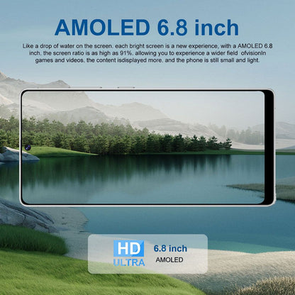 8+256GB Unlocked Smartphone, 6.8" HD+ Display, I24 5G Ultra Unlocked Phone, Built in Pen, 6000mAh Battery /Face ID+Fingerprint Lock/Dual SIM New Era Fashion LLc