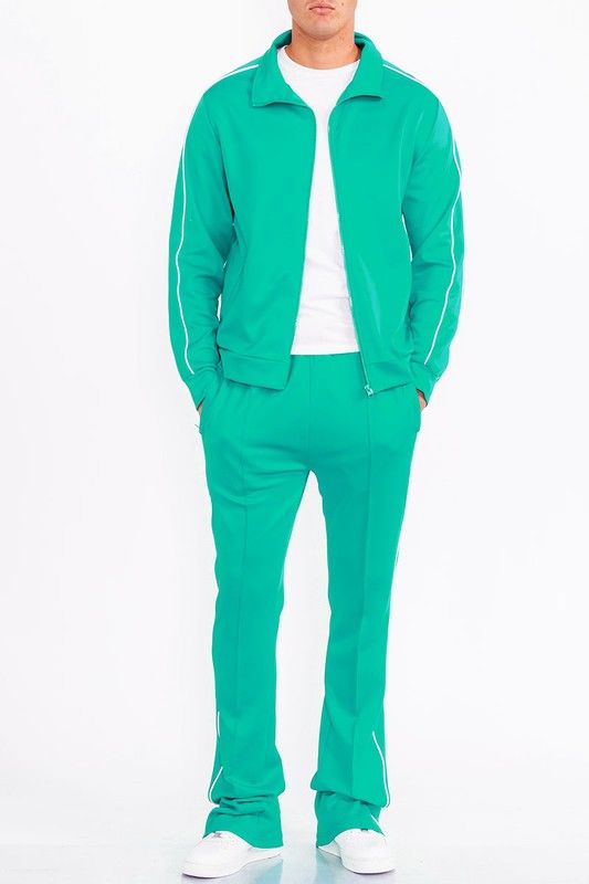Men's Athletic Side Pipe Track Jacket for Performance and Style New Era Fashion LLc