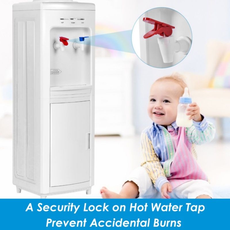5 Gallons Hot and Cold Water Cooler Dispenser with Child Safety Lock New Era Fashion LLc