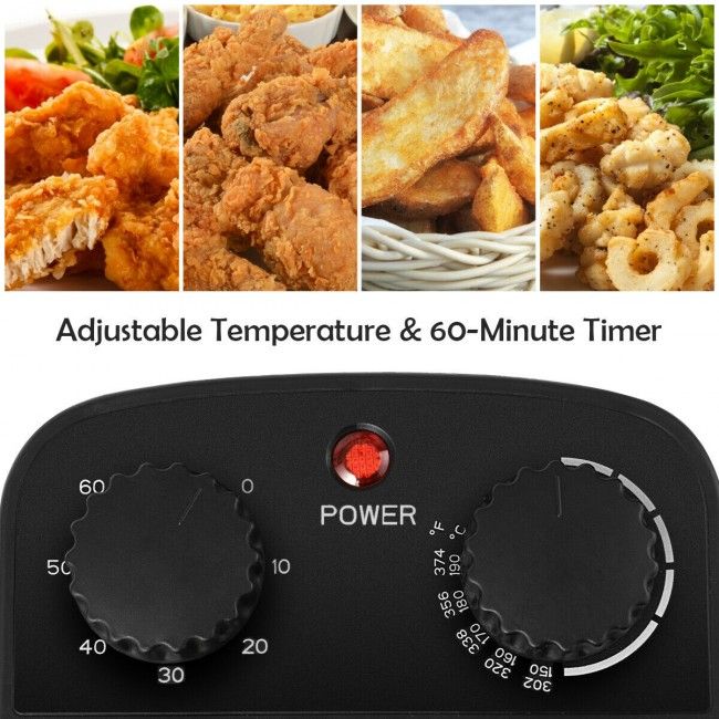 3.2 Quart Electric Stainless Steel Deep Fryer with Timer New Era Fashion LLc