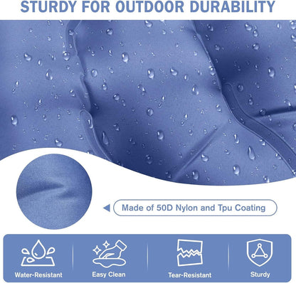 Camping Sleeping Pad, Ultralight Camping Mat with Pillow Built-in Foot Pump, 4" Thick Inflatable Sleeping Mat Compact for Backpacking, Hiking, Car Traveling, Camp Tent New Era Fashion LLc