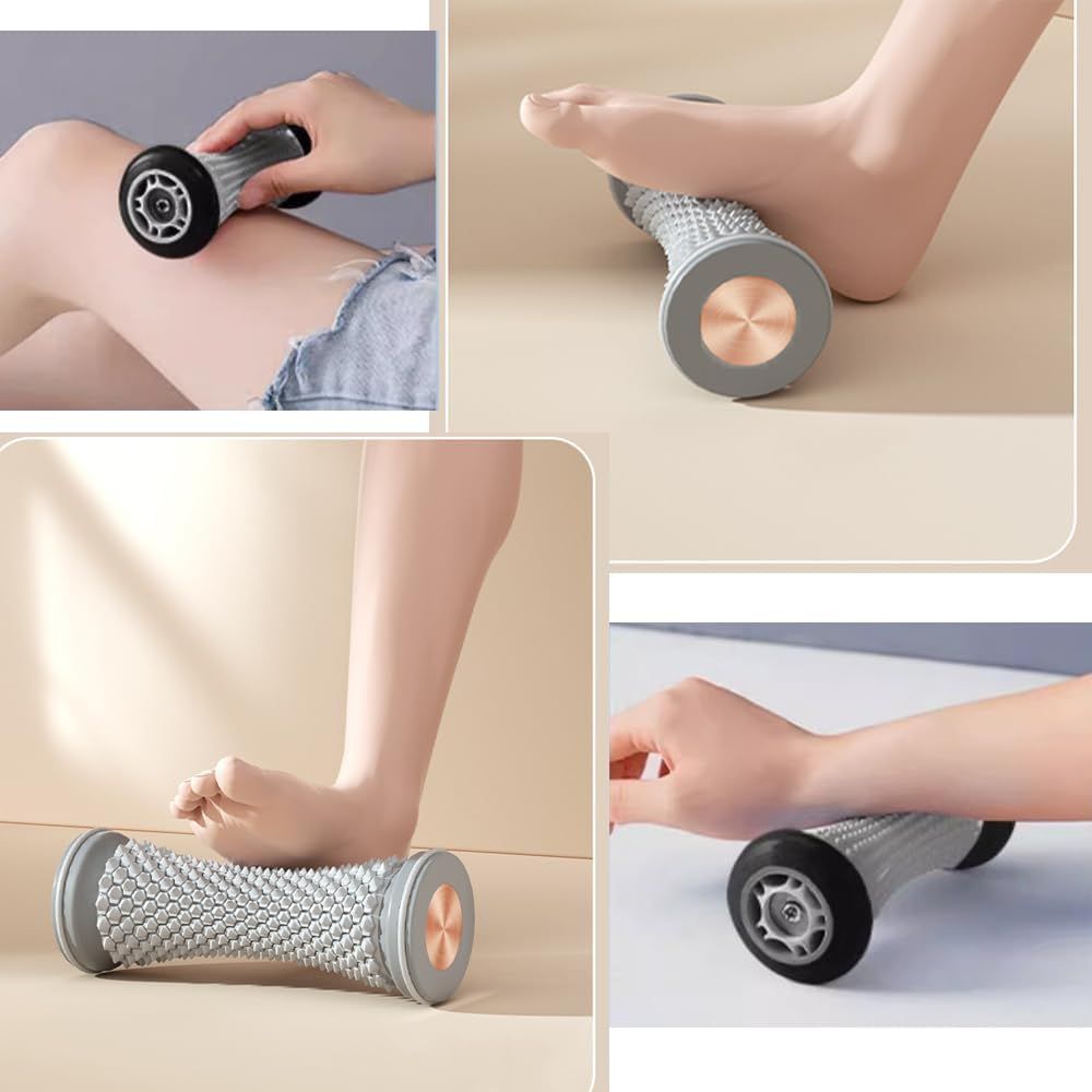 Foot Massage Roller Manual Trainer for Relieve Plantar Fasciitis Heel & Foot Arch Pain and Deep Tissue Massage Multi-Functional Feet Massages Trigger Point Therapy Reflexology Tool New Era Fashion LLc