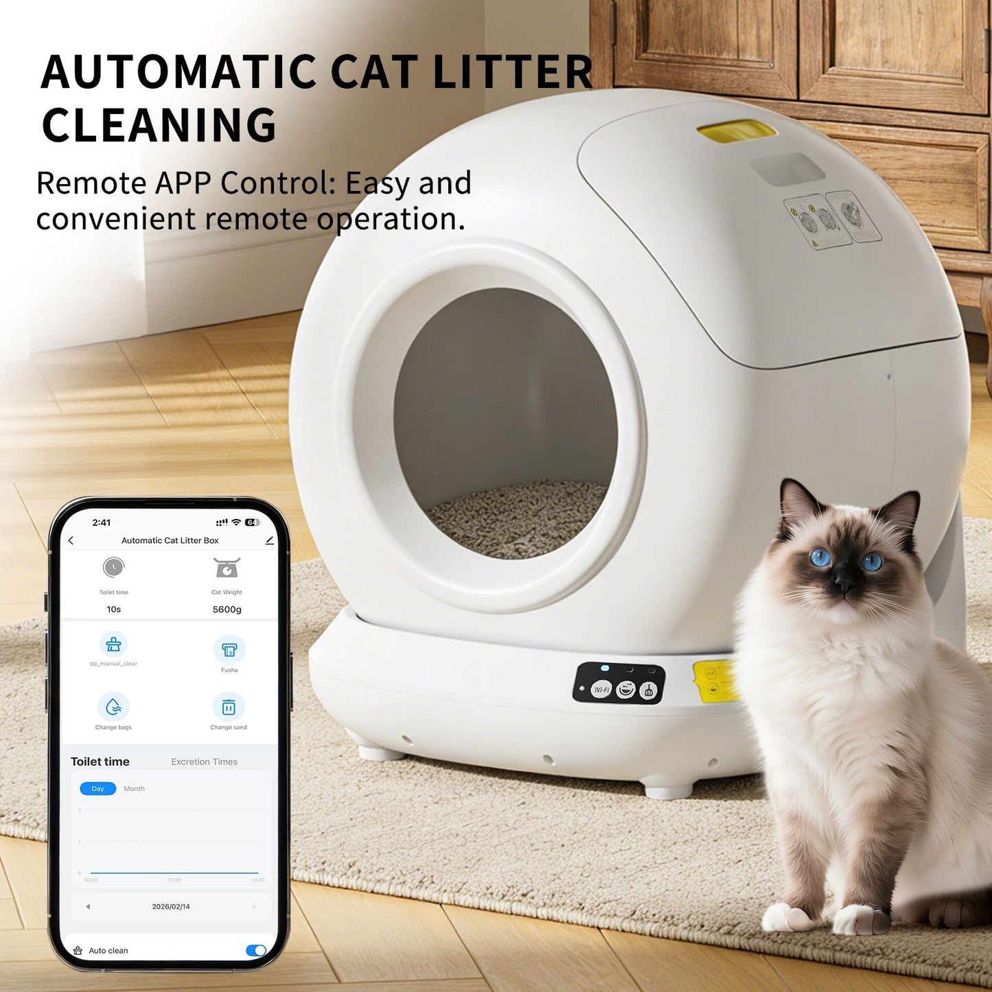 Self-Cleaning Cat Litter Box | Fully Enclosed Automatic, App Control, Extra Large Space | Smart Pet Toilet Tray New Era Fashion LLc