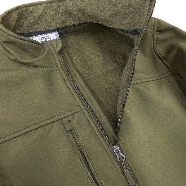 Mens Solid Soft Shell Storm Tech Jacket Coat New Era Fashion LLc