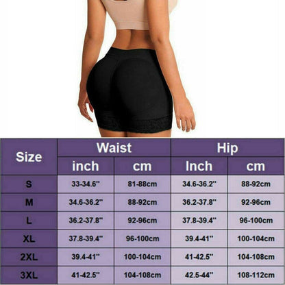 Booty Shaper Padded Underwear Panty Women's FAKE ASS Butt Lifter & Hip Enhancer New Era Fashion LLc