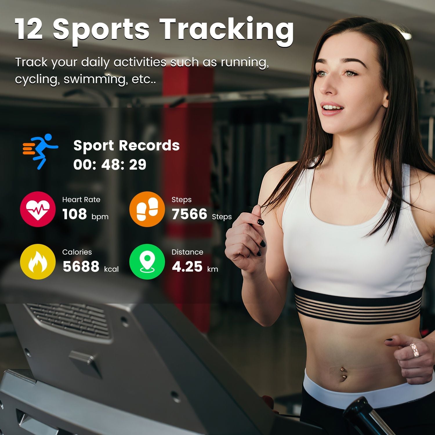 Size7/8/9/10 Options -- 1Pc Smart Ring Health Tracker Fitness/Sleep/Stress/HRV Tracker with Charging Case Magnetic Charging Cable for Women & Men Compatible with iOS & Android 7-Day Battery Life New Era Fashion LLc