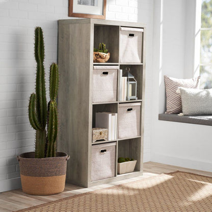 8 Cube Storage Organizer, Rustic Gray New Era Fashion LLc