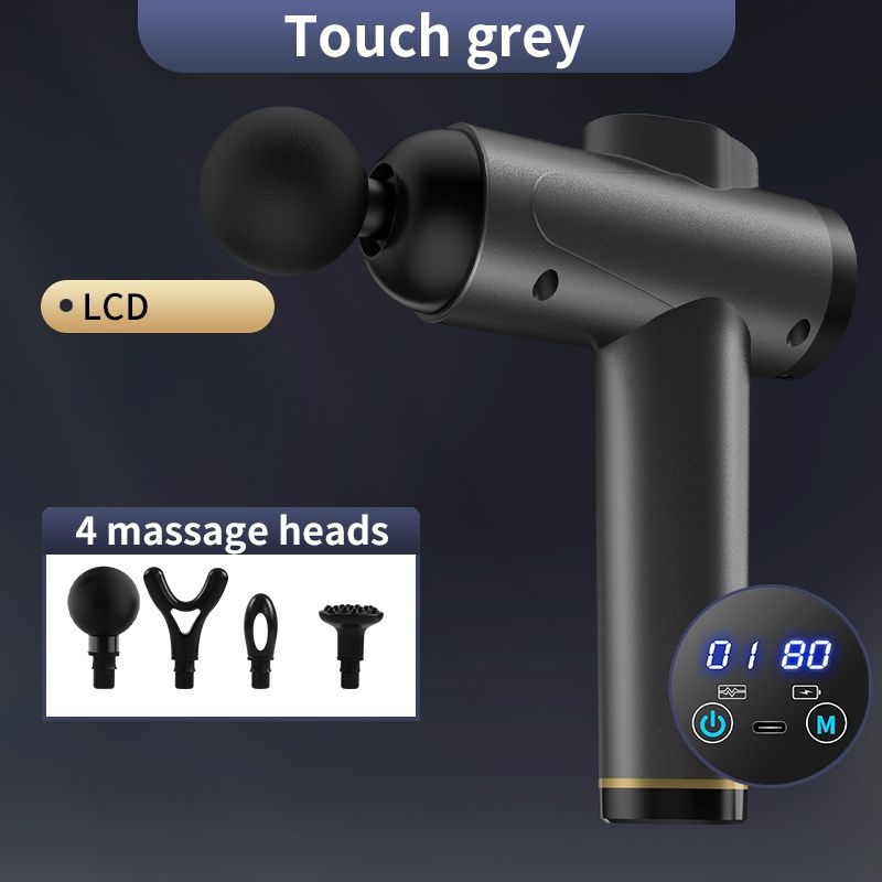 1pc High Frequency Massage Gun Professional Muscle Relaxation Fitness Relaxation Electric Massager With Portable Bag Therapy Fascia Gun New Era Fashion LLc