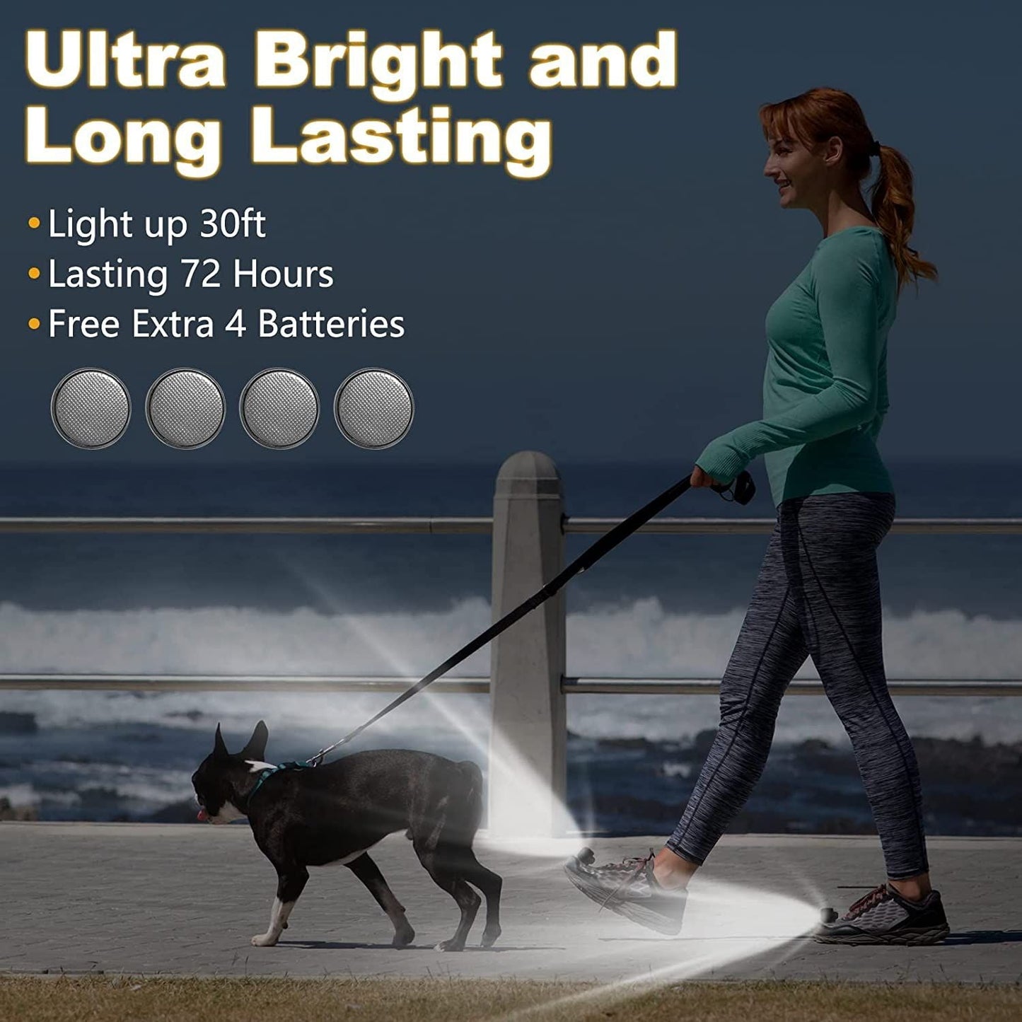 Headlights for croc;  2Pcs croc lights for shoes;  light up croc charms for Dog Walking;  Handy Camping; Waterproof; 3 Modes croc lights New Era Fashion LLc