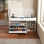 Entryway Bench with Shoe Storage,Adjustable 3-Tier Flip-Up Drawers & Hidden Cabinet,Space-Saving Shoe Organizer,Triple Storage and Modern Design,for Hallway and Living Room New Era Fashion LLc