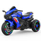 Kids Powered Ride-ons Toy, Kids Motorcycle for 3-6 Years, 12V Electric Ride on Motorcycle with Light Wheel & Bluetooth Music-Blue New Era Fashion LLc