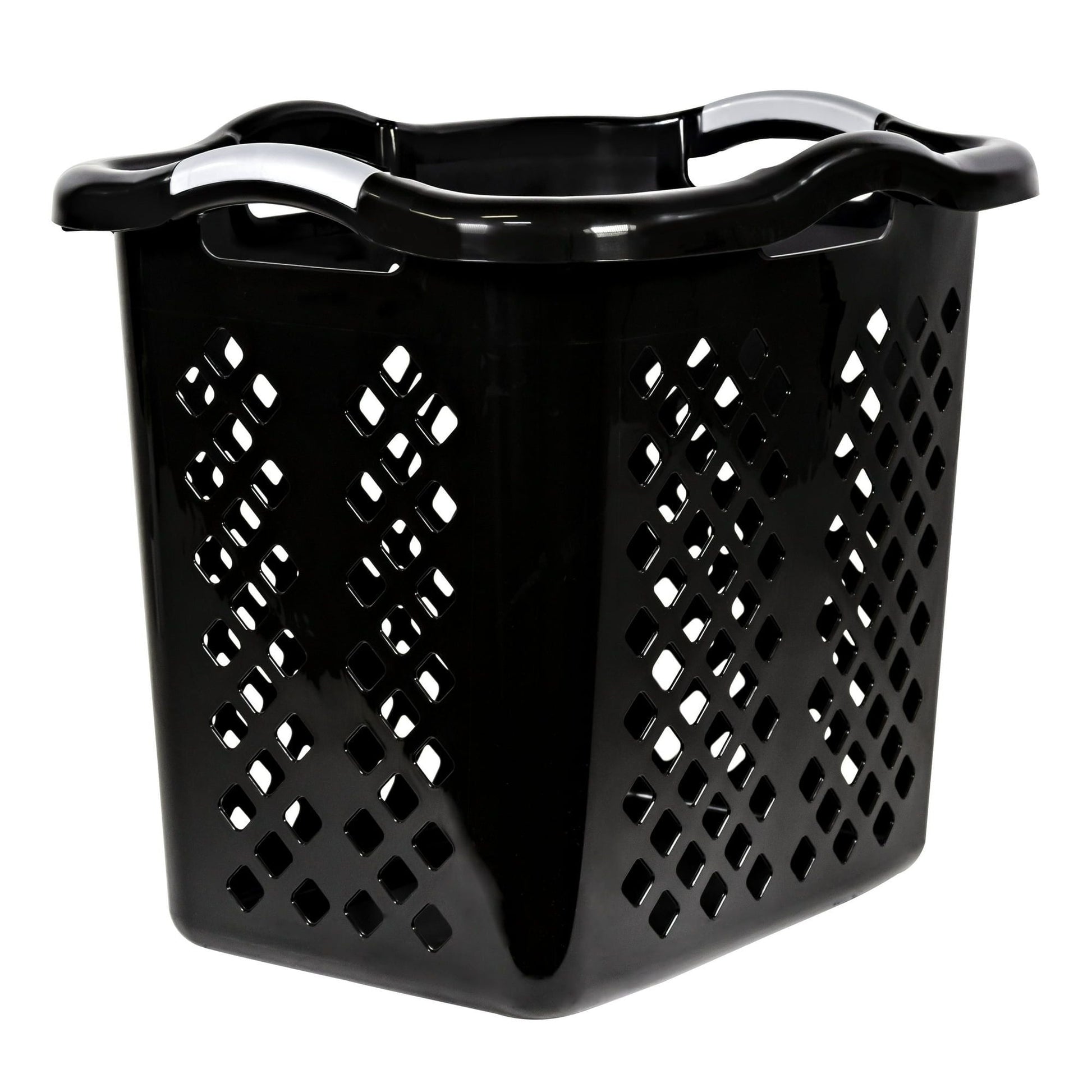 Lamper 2 Bushel Laundry Basket, Black/Silver New Era Fashion LLc