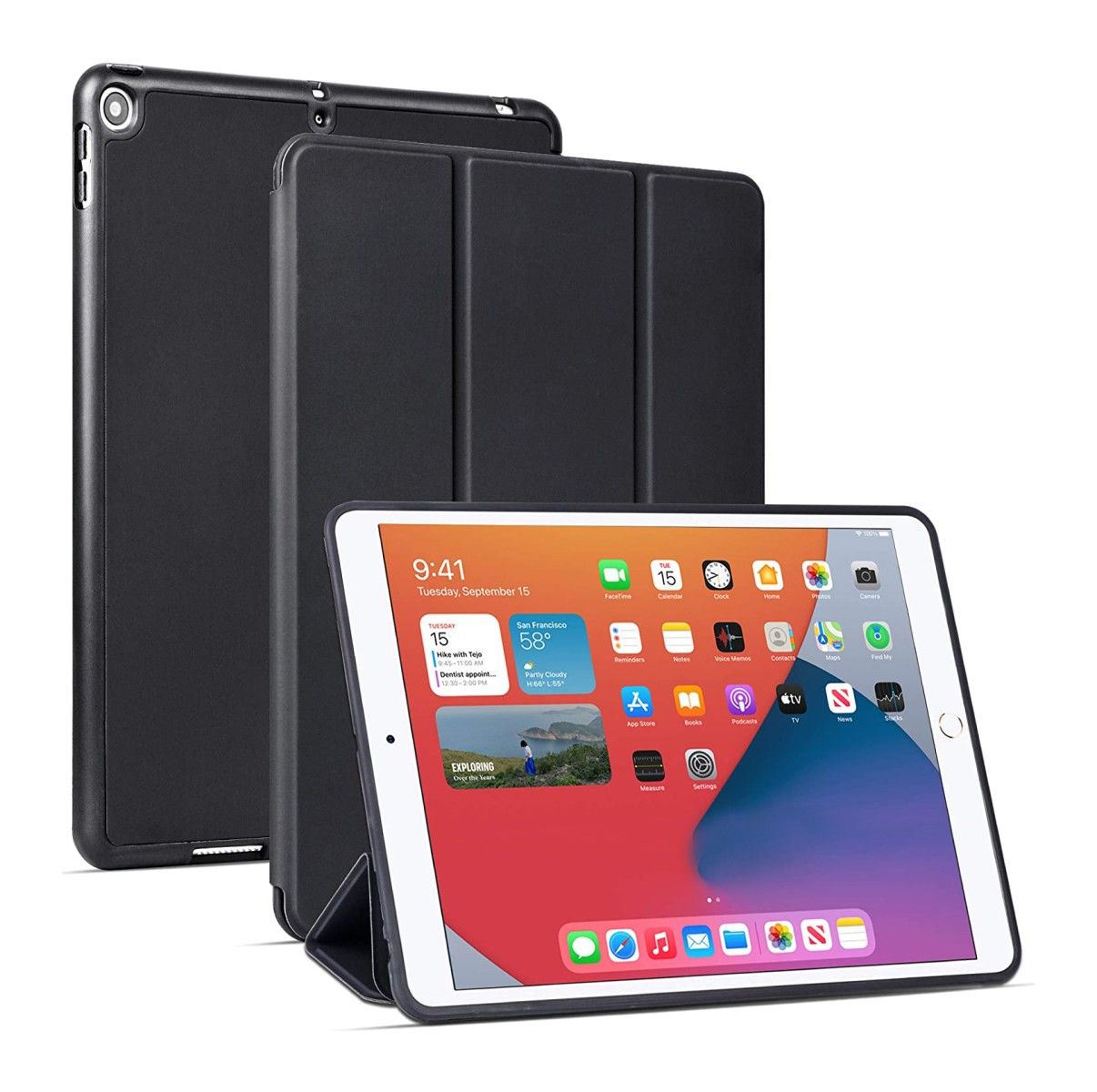 Folio Case Hard Back Stand compatible for iPad 10.2 (7/8/9 Gen) New Era Fashion LLc