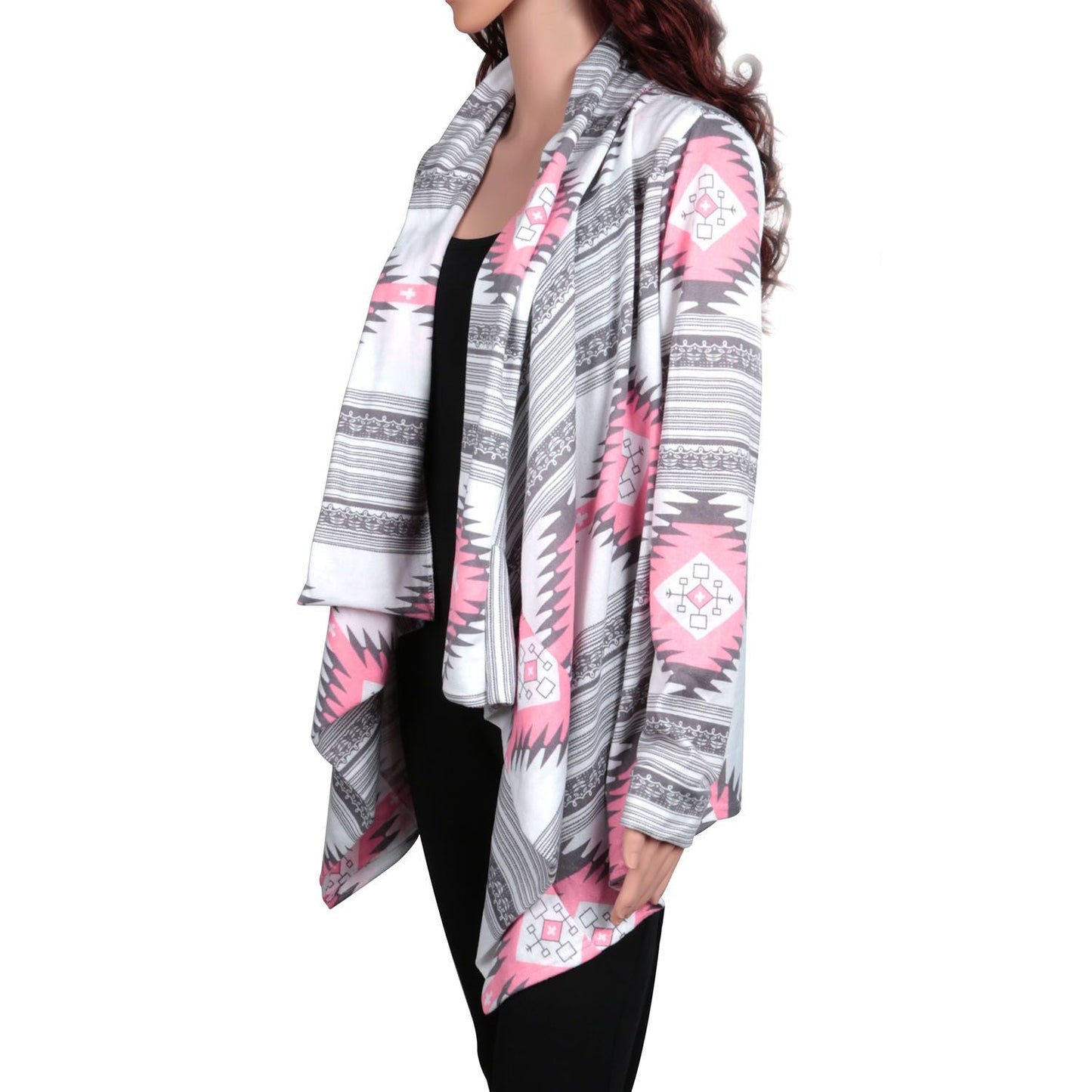 Women Open Front Cardigan Long Sleeve Shawl Neck Breathable Cardigan Well Collection New Era Fashion LLc