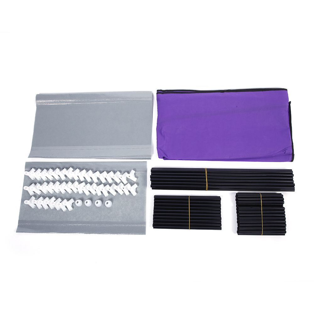 Room-saving 10-Layers 9 Lattices Non-woven Fabric Shoe Rack Black New Era Fashion LLc