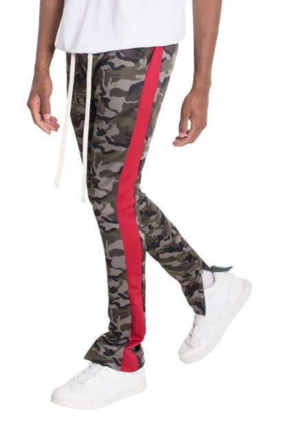 NEUTRAL BLACK CAMO TRACK PANTS New Era Fashion LLc