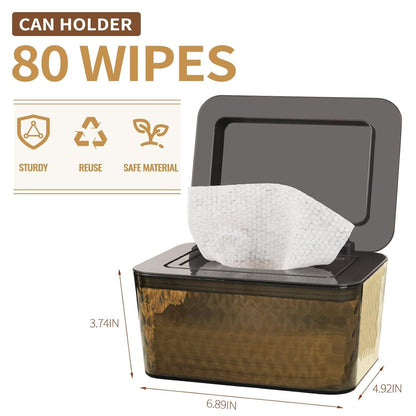 Wipes Dispenser, One-Handed Operation Wipe Holder for Baby & Adult, Seal-Designed Wipes Container for Bathroom Keep Diaper Wipes Fresh New Era Fashion LLc