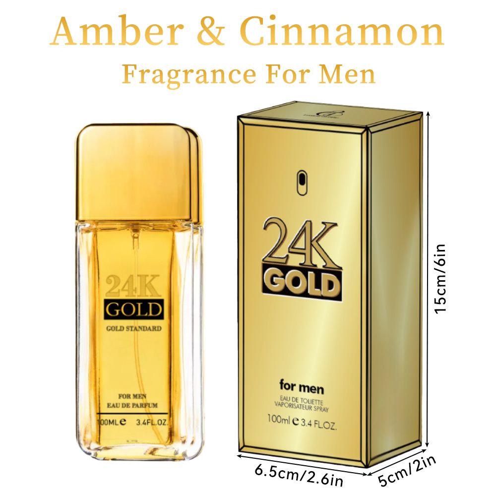 3.4f.0zMen's Eau De Toilette Spray, with Amber & Cinnamon Long-Lasting Perfume, Perfect forDating, Daily Life, Parties, Gift Giving, Notes OfBlood Orange, Grapefruit, Mint New Era Fashion LLc