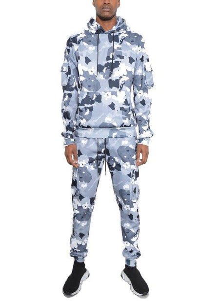 Premium Full Camo Cotton Hoodie Sweat Set - Perfect for Outdoor Adventures New Era Fashion LLc
