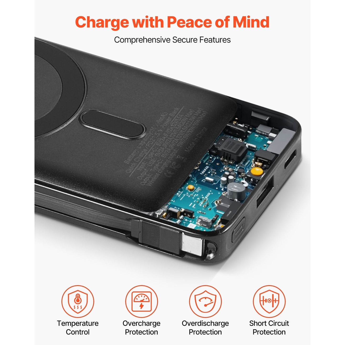 Magnetic Power Bank, 10000 mAh Battery Pack, Wireless MagSafe-Compatible Portable Charger, with Smart LED Display, Foldable Stand, Fast Charging for iPhone16/15/14/13/12 Series, Samsung, Huawei New Era Fashion LLc