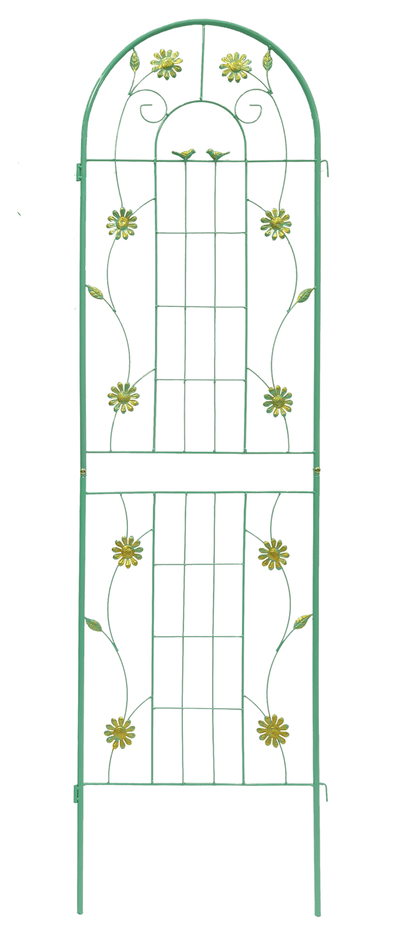 2 Pack 71" x 19.7" Metal Garden Trellis Rustproof Trellis for Climbing Plants Outdoor Flower Support Wrought Iron Ivy Vine Cucumbers Decorative(Green) New Era Fashion LLc