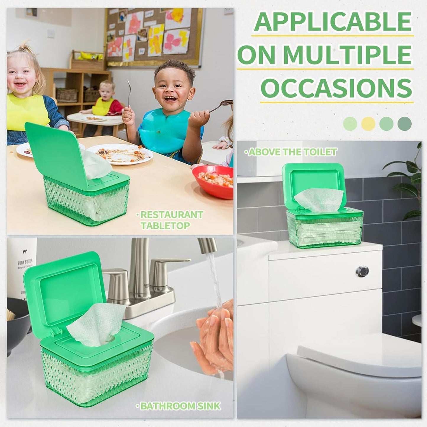 Wipes Dispenser, One-Handed Operation Wipe Holder for Baby & Adult, Seal-Designed Wipes Container for Bathroom Keep Diaper Wipes Fresh New Era Fashion LLc