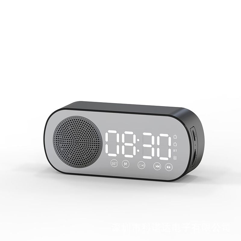 New Wireless Bluetooth Speaker Clock Dual Alarm Support TF Card FM Radio Soundbar HIFI Music Box Soundbar New Era Fashion LLc
