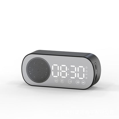 New Wireless Bluetooth Speaker Clock Dual Alarm Support TF Card FM Radio Soundbar HIFI Music Box Soundbar New Era Fashion LLc