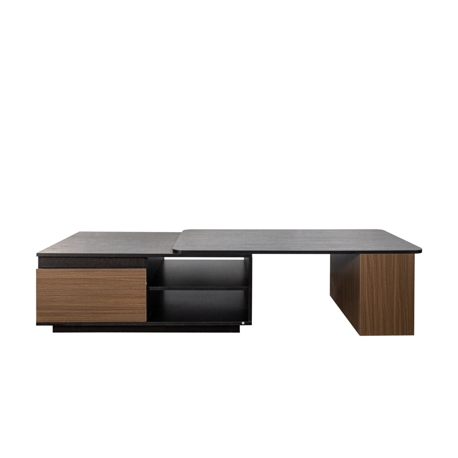 Versatile Extendable Wood Coffee Table with Adjustable Length & Dual Storage Drawers for Modern Living Rooms New Era Fashion LLc