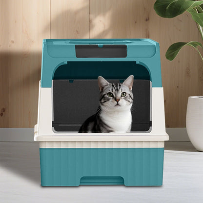 blueMagic Cube Intelligent Cat litter Box - Free Hands, Enjoy Pure Life | Automatic Cleaning, Silent Design, Preferred for Multi Cat Families New Era Fashion LLc