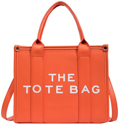 Roecytu PU Tote Bag for Women Simple Large-capacity Tote Bag Crossbody Tote Bag Messenger bag Handbag Zipper Fashion Tote Bag New Era Fashion LLc